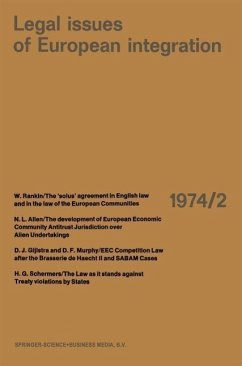 Legal Issues of European Integration (eBook, PDF)