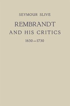 Cover Rembrandt and His Critics 1630-1730 (eBook, PDF)
