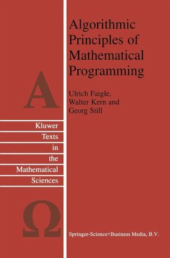 Algorithmic Principles of Mathematical Programming (eBook, PDF) - Faigle, Ulrich; Kern, W.; Still, G.