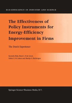 Cover The Effectiveness of Policy Instruments for Energy-Efficiency Improvement in Firms (eBook, PDF)
