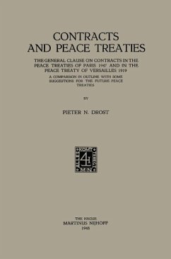 Contracts and Peace Treaties (eBook, PDF) - Drost, Pieter Nicolaas
