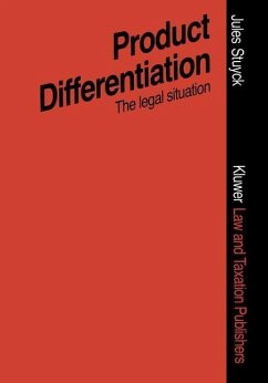 Product Differentiation in Terms of Packaging Presentation, Advertising, Trade Marks, ETC. (eBook, PDF) - Stuyck, Jules