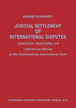 Judicial Settlement of International Disputes (eBook, PDF) - McWhinney, Edward J.