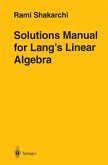 Solutions Manual for Lang's Linear Algebra (eBook, PDF)