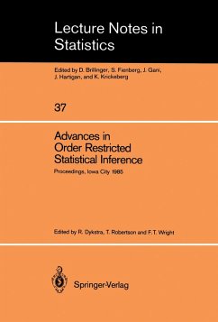 Advances in Order Restricted Statistical Inference (eBook, PDF)