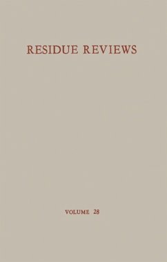 Cover Residue Reviews / Rückstands-Berichte (eBook, PDF)