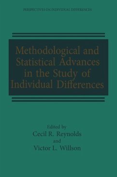 Methodological and Statistical Advances in the Study of Individual Differences (eBook, PDF)