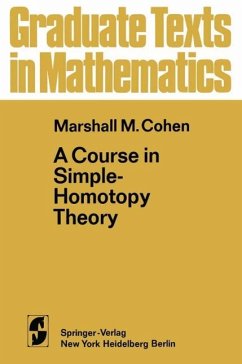 A Course in Simple-Homotopy Theory (eBook, PDF) - Cohen, M. M.