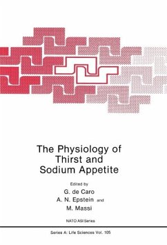 The Physiology of Thirst and Sodium Appetite (eBook, PDF) - De Caro, G.; Epstein, A. N.; Massi, M.