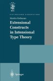 Extensional Constructs in Intensional Type Theory (eBook, PDF)