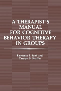 Cover A Therapist's Manual for Cognitive Behavior Therapy in Groups (eBook, PDF)