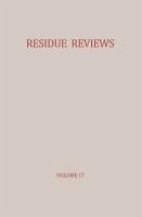 Cover Residue Reviews / Rückstands-Berichte (eBook, PDF)