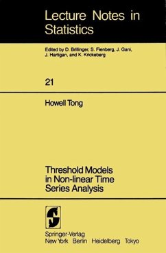 Threshold Models in Non-linear Time Series Analysis (eBook, PDF) - Tong, H.