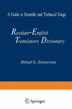 Cover Russian-English Translators Dictionary (eBook, PDF)
