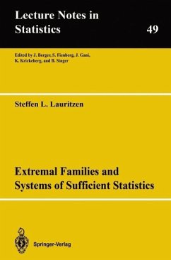 Extremal Families and Systems of Sufficient Statistics (eBook, PDF) - Lauritzen, Steffen L.