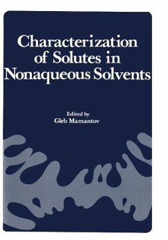 Cover Characterization of Solutes in Nonaqueous Solvents (eBook, PDF)