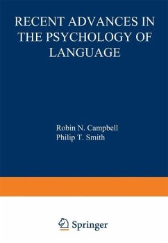 Cover Recent Advances in the Psychology of Language (eBook, PDF)