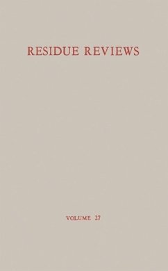 Cover Residue Reviews / Rückstands-Berichte (eBook, PDF)