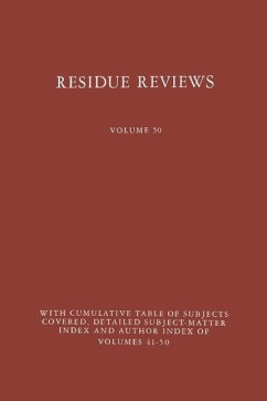 Residue Reviews (eBook, PDF) - Gunther, Francis A.