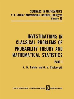 Investigations in Classical Problems of Probability Theory and Mathematical Statistics (eBook, PDF) - Kalinin, V. M.