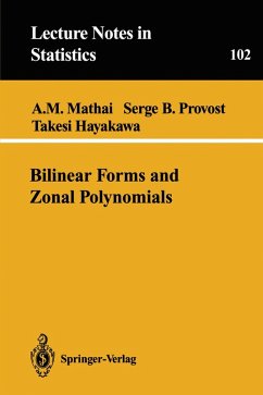 Cover Bilinear Forms and Zonal Polynomials (eBook, PDF)