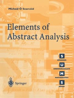 Elements of Abstract Analysis (eBook, PDF) - O'Searcoid, Mícheál