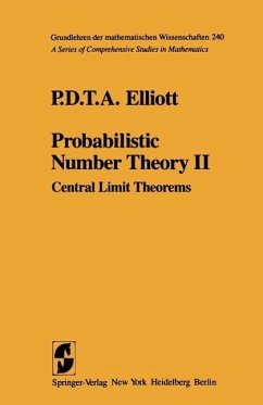 Probabilistic Number Theory II (eBook, PDF) - Elliott, P. D. T. A.