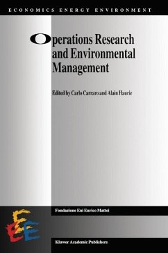 Cover Operations Research and Environmental Management (eBook, PDF)