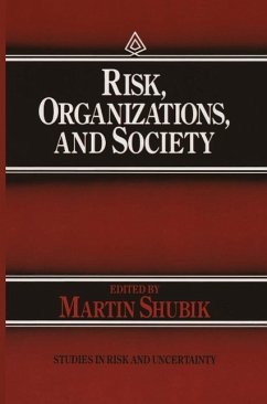 Risk, Organizations, and Society (eBook, PDF)