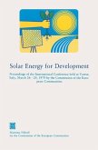Solar Energy for Development (eBook, PDF)