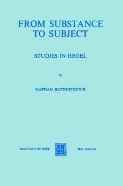 From Substance to Subject (eBook, PDF) - Rotenstreich, Nathan