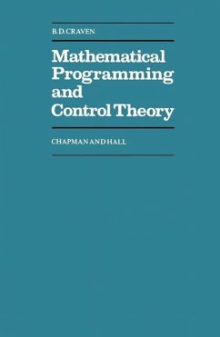 Mathematical Programming and Control Theory (eBook, PDF) - Craven, B. D.