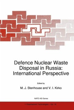 Cover Defence Nuclear Waste Disposal in Russia: International Perspective (eBook, PDF)