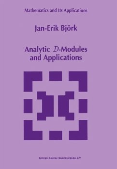 Analytic D-Modules and Applications (eBook, PDF) - Björk, Jan-Erik Analytic D-Modules and Applications (eBook, PDF) - Björk, Jan-Erik