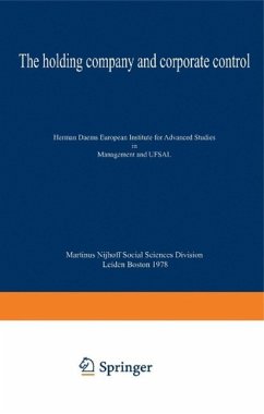 Cover The holding company and corporate control (eBook, PDF)