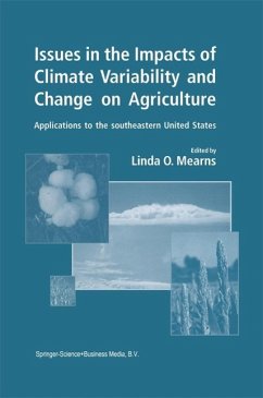 Cover Issues in the Impacts of Climate Variability and Change on Agriculture (eBook, PDF)