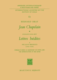 Cover Jean Chapelain Soixante-Dix-Sept Lettres Inedites a Nicolas Heinsius (1649-1658) (eBook, PDF)