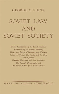 Cover Soviet Law and Soviet Society (eBook, PDF)
