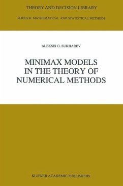 Minimax Models in the Theory of Numerical Methods (eBook, PDF) - Sukharev, A.
