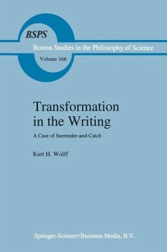 Transformation in the Writing (eBook, PDF) - Wolff, K. H.