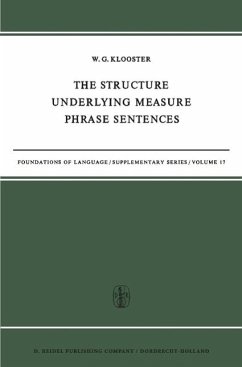 The Structure Underlying Measure Phrase Sentences (eBook, PDF) - Klooster, W. G.