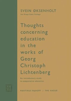 Cover Thoughts Concerning Education in the Works of Georg Christoph Lichtenberg (eBook, PDF)