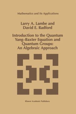Introduction to the Quantum Yang-Baxter Equation and Quantum Groups: An Algebraic Approach (eBook, PDF) - Lambe, L. A.; Radford, D. E.