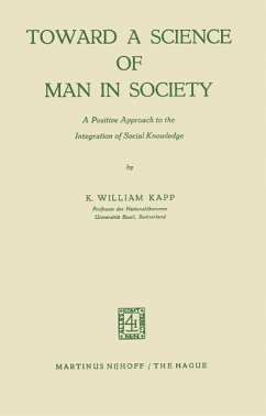 Toward a Science of Man in Society (eBook, PDF) - Kapp, K. W.