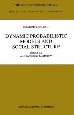 Dynamic Probabilistic Models and Social Structure (eBook, PDF) - Gómez M., Guillermo L.