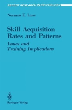 Skill Acquisition Rates and Patterns (eBook, PDF) - Lane, Norman E.