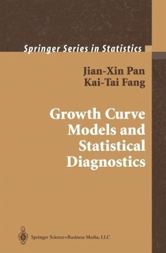 Growth Curve Models and Statistical Diagnostics (eBook, PDF) - Pan, Jian-Xin; Fang, Kai-Tai