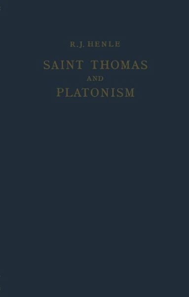 Saint Thomas and Platonism (eBook, PDF)