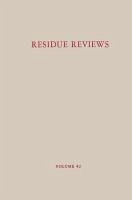 Residue Reviews/Rückstands-Berichte (eBook, PDF) Cover Residue Reviews/Rückstands-Berichte (eBook, PDF)