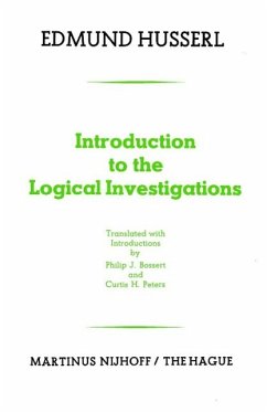 Introduction to the Logical Investigations (eBook, PDF) - Husserl, Edmund